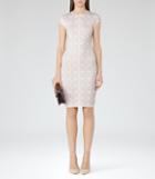 Reiss Alessana - Womens Textured Knitted Dress In White, Size 6
