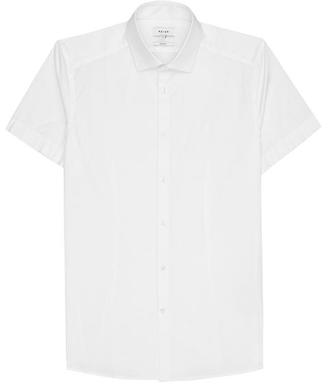 Reiss Redmayne Cotton Short Sleeve Shirt