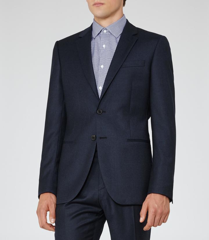 Reiss Frazier B - Mens Modern Fit Blazer In Blue, Size 38