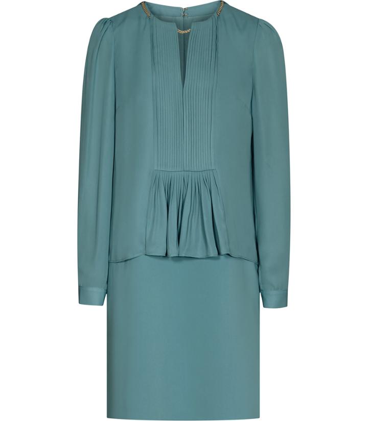 Reiss Daze - Womens Chain-detail Dress In Green, Size 4