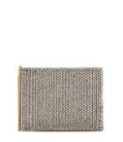 Reiss Cindy Embellish - Womens Beaded Clutch Bag In Grey, One Size