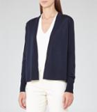 Reiss Rudy - Womens Open-front Cardigan In Blue, Size Xs