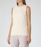 Reiss Bey - Womens Plisse Top In Pink, Size 6