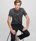 Reiss Fordon - Flecked Crew-neck T-shirt In Grey, Mens, Size Xs