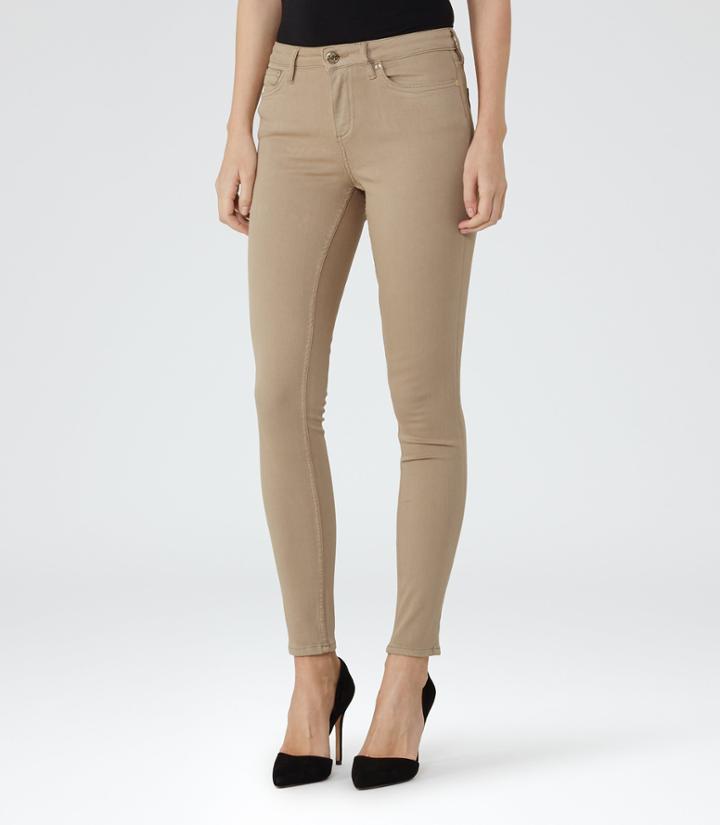 Reiss Stevie - Slim Stretch Jeans In White, Womens, Size 25