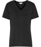 Reiss Swan Cupro-front T-shirt