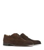 Reiss Porter - Mens Suede Derby Shoes In Brown, Size 10