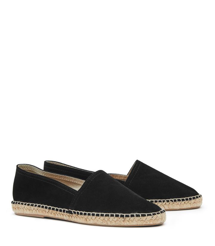 Reiss Sydney - Womens Suede Espadrilles In Black, Size 3
