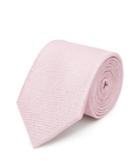 Reiss Ceremony - Mens Textured Silk Tie In Pink, One Size