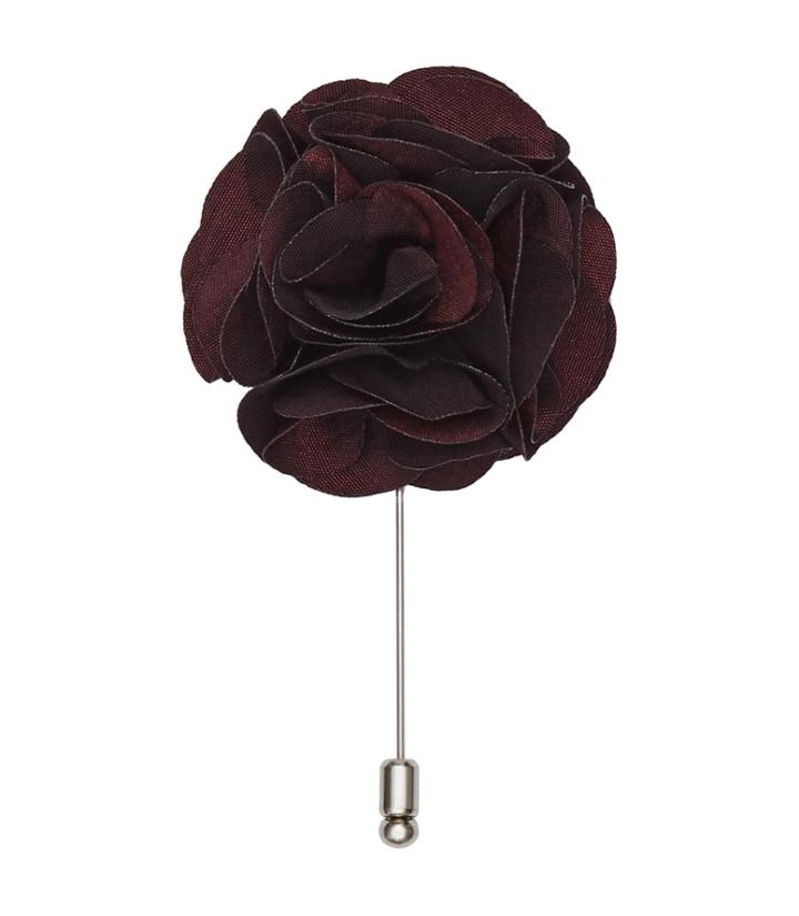 Reiss Piani - Mens Flower Dress Pin In Red, Size One Size