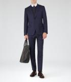 Reiss Daniel - Mens Peak Lapel Suit In Blue, Size 38