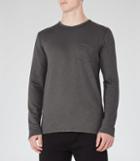 Reiss Grove - Mens Long Sleeve T-shirt In Grey, Size S