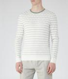 Reiss Lanza - Mens Textured Jumper In Green, Size S
