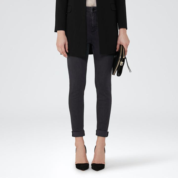 Reiss Helvin - Womens High-rise Skinny Jeans In Blue