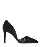Reiss Dayton - Womens Laser-cut Court Shoes In Black, Size 3