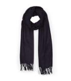 Reiss Temple - Oversized Fringed Scarf In Blue, Womens