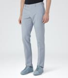 Reiss Ciaro - Heavyweight Cotton Trousers In Blue, Mens, Size 30