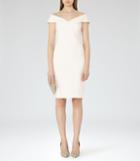 Reiss Haddi - Off-the-shoulder Dress In White, Womens, Size 0