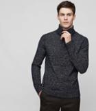 Reiss Armour - Funnel Neck Jumper In Blue, Mens, Size S