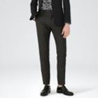 Reiss Douglas - Mens Linen Blend Trousers In Green