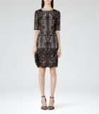 Reiss Zola - Womens Lace Dress In Black, Size 6