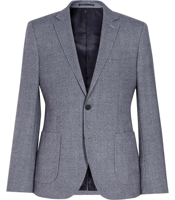 Reiss Babeto - Mens Patch Pocket Blazer In Blue, Size 36