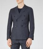 Reiss Alfred B - Mens Double-breasted Blazer In Blue, Size 36