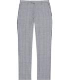 Reiss Buckingham T - Mens Check Trousers In Grey, Size 28