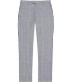 Reiss Buckingham T - Mens Check Trousers In Grey, Size 28