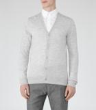 Reiss Walter - Mens Merino Wool Cardigan In Grey, Size S