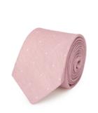 Reiss Hamburg - Linen Dot Tie In Pink, Mens