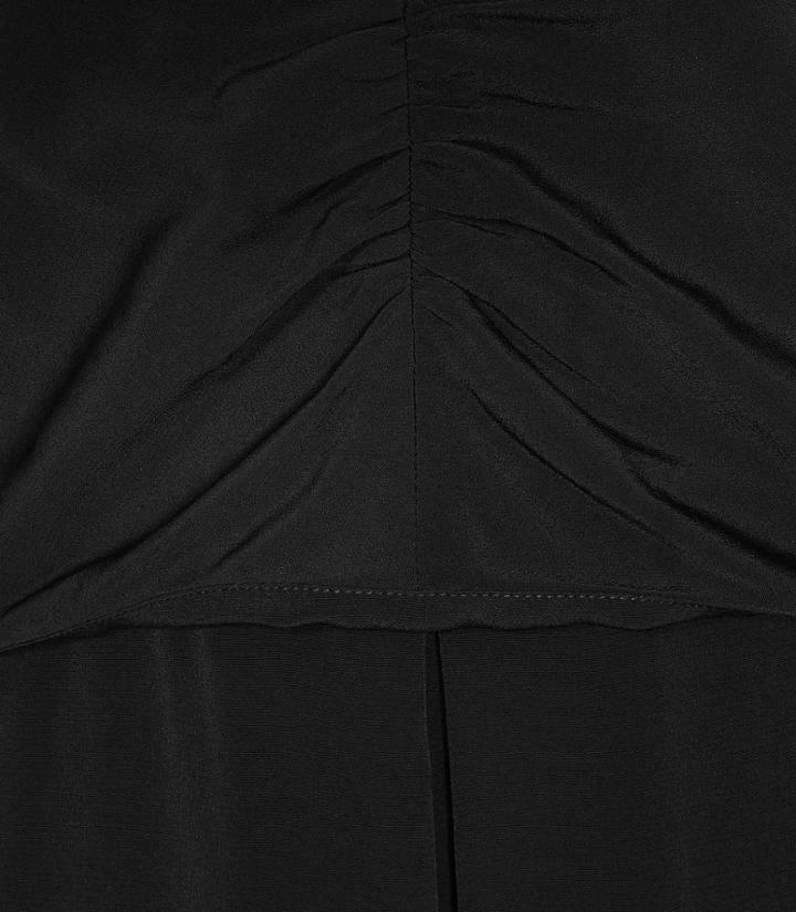 Reiss Nieve - Womens Pleat-detail Dress In Black, Size 12