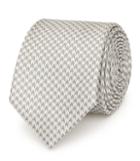Reiss Leroy - Mens Silk Houndstooth Tie In Brown, Size One Size