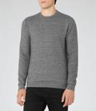 Reiss Buckley - Mens Quilted Sweatshirt In Grey, Size S