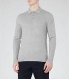 Reiss Woodman - Textured Polo Shirt In Grey, Mens, Size Xs