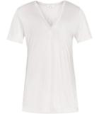 Reiss Leo - Womens Neckline-trim T-shirt In Grey, Size Xs