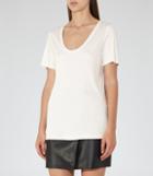 Reiss Ivy - Womens Scoop-neck T-shirt In White, Size Xs