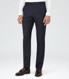 Reiss Brill T - Mens Modern Wool Trousers In Blue, Size 30
