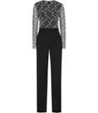 Reiss Mayenne - Womens Lace-top Jumpsuit In Black, Size 4