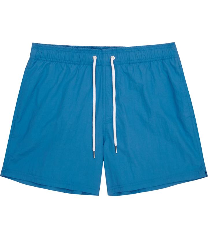 Reiss Sonny - Mens Drawstring Swim Shorts In Blue, Size S