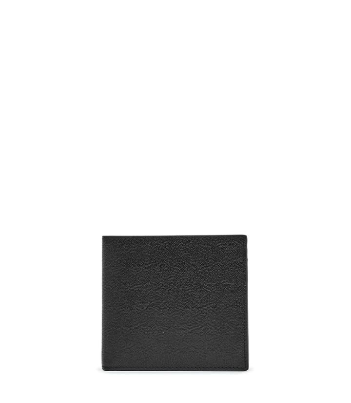 Reiss Bishop - Mens Leather Fold Wallet In Black, Size One Size