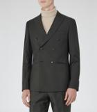 Reiss Penoma B - Double-breasted Blazer In Green, Mens, Size 38