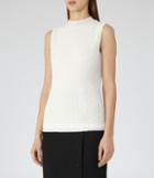 Reiss Theo - Womens Sleeveless Lace Top In White, Size Xs