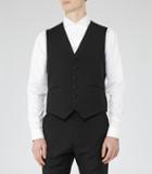 Reiss Kensington W - Mens Tailored Waistcoat In Black, Size 36