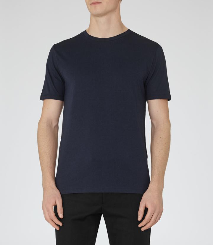 Reiss Bless - Mens Crew Neck T-shirt In Blue, Size S