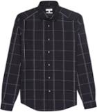 Reiss Pastrana - Mens Window Check Shirt In Blue, Size Xs