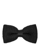 Reiss Dexter - Mens Knitted Silk Bow Tie In Black, Size One Size