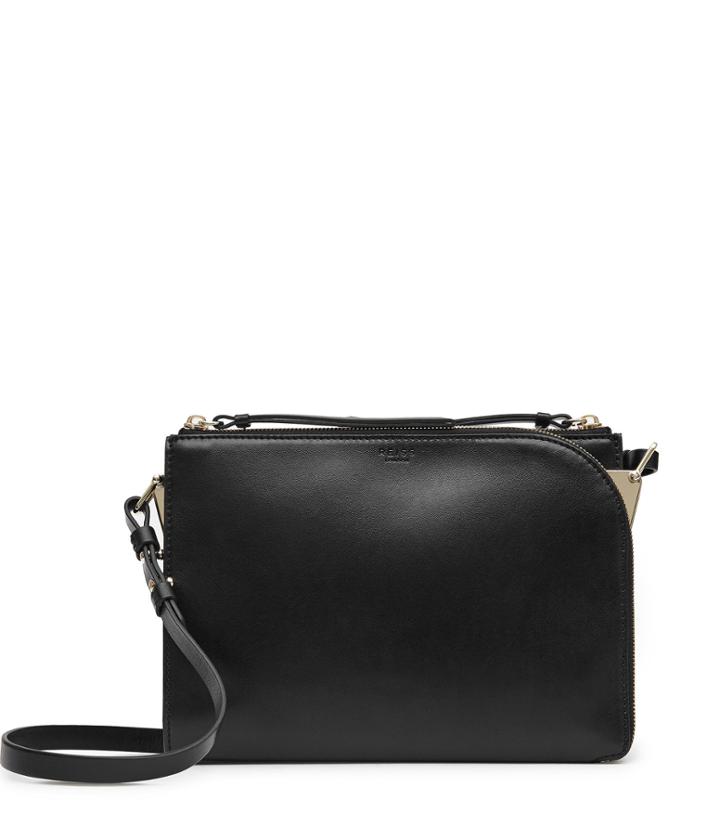 Reiss Arnott - Womens Leather Cross-body Bag In Black