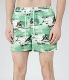 Reiss Bali - Mens Fisherman Swim Shorts In Green, Size S