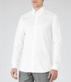 Reiss Forsberg - Collar Bar Shirt In White, Mens, Size Xs